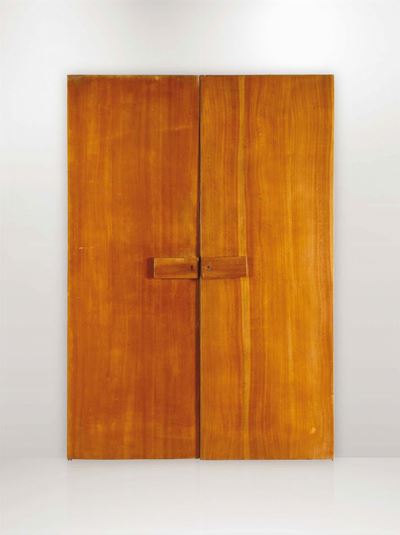 Coppia di Ante in Legno. Disegno Originale per L'hotel Royal di Napoli