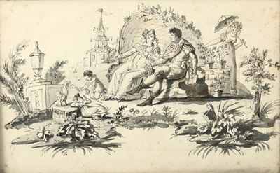 Salvatore Giusti (napoli, 1773- Post 1845), Attr.gioacchino Murat, la Moglie Carolina e Due Figli...