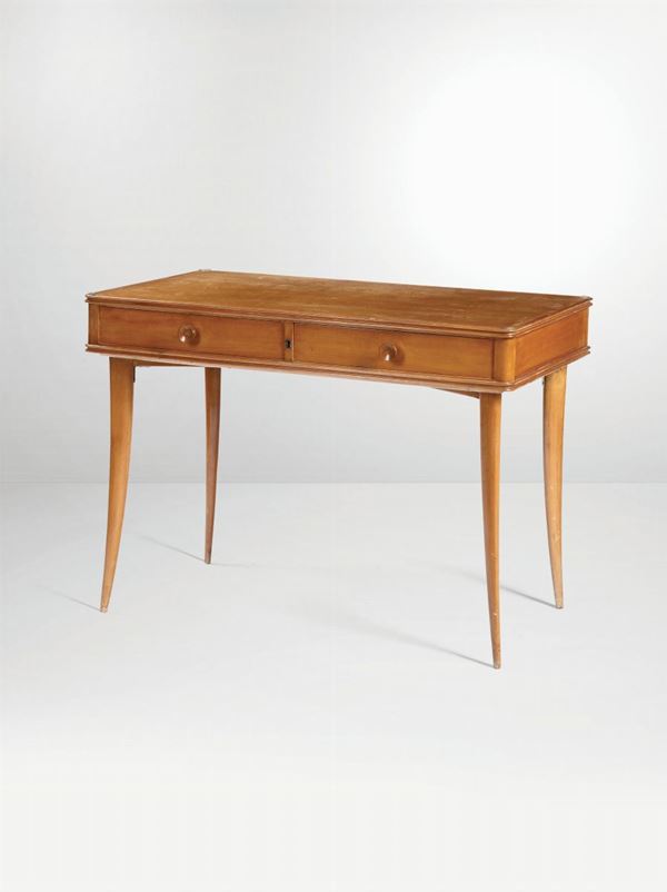 Alberto Issel, a writing desk with a wooden structure. Original mark. Italy, 1938