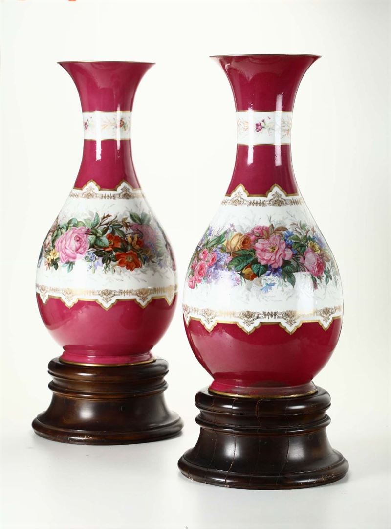 Coppia di vasi Inizio del XX secolo  - Asta Antiquariato - Cambi Casa d'Aste