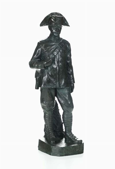 Scultura in Bronzo Raffigurante Carabiniere