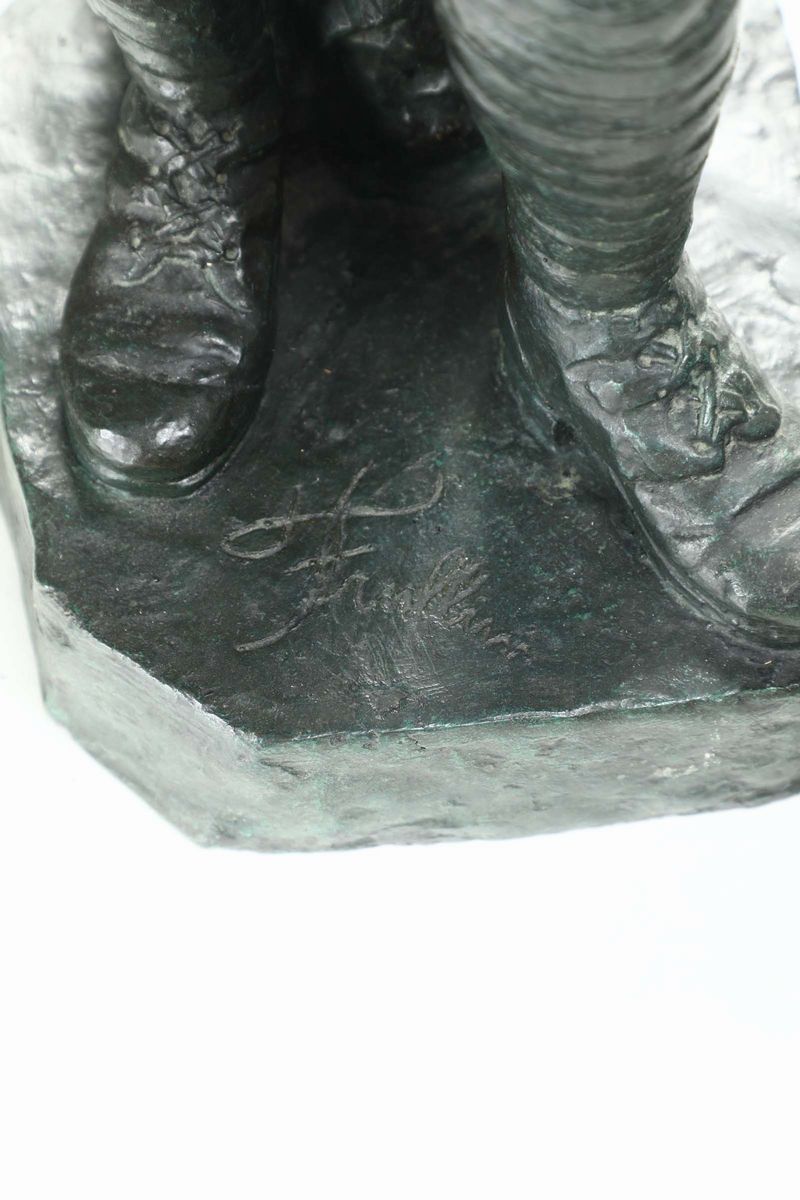 Scultura in Bronzo Raffigurante Carabiniere