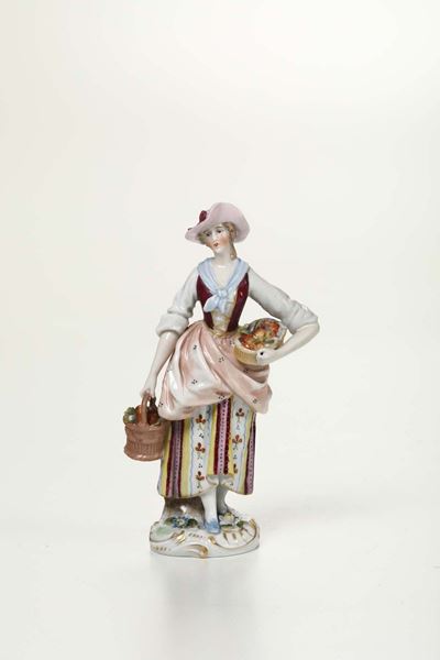 Figurina Germania, Turingia, Manifattura di Plaue, Inizio del XX Secolo