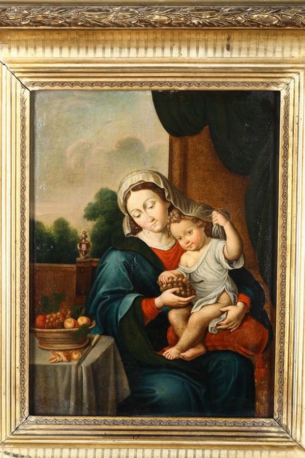 Scuola del XIX secolo Madonna con Bambino