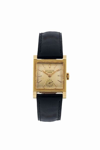 Patek Philippe, Geneve, Case No. 513890, Ref. 2496. Orologio da Polso, in Oro Giallo 18k, di Form...