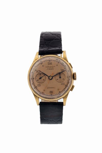 Chronographe, Suisse. Orologio da Polso, Cronografo, in Oro Giallo 18k. Realizzato nel 1950 Circa