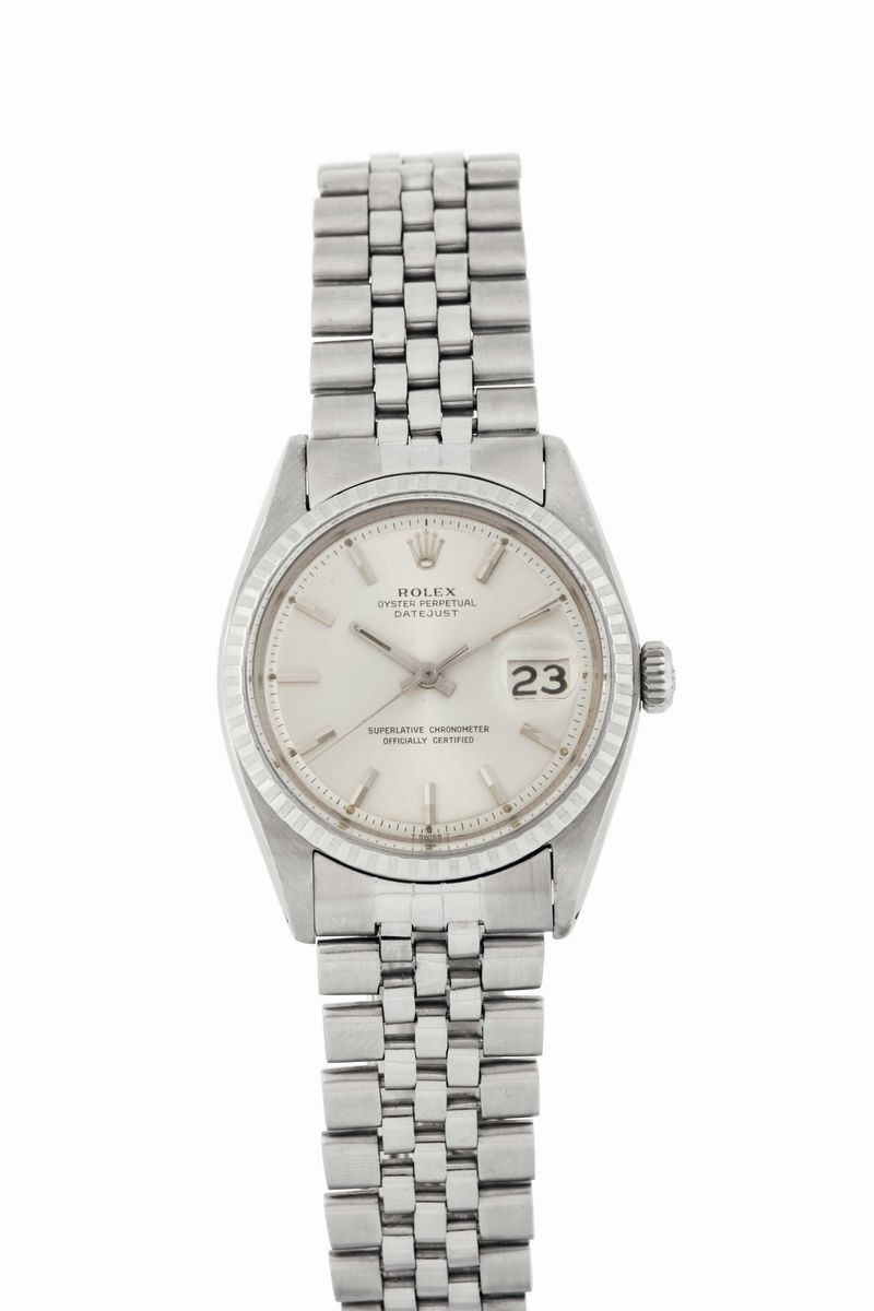 ROLEX, Oyster Perpetual Datejust, Superlative Chronometer, Officially Certified, case No.1942291 , Ref. 1603. Fine, center seconds, self-winding, water-resistant, stainless steel wristwatch with date and a stainless steel Rolex Jubileé bracelet with deployant clasp. Made circa 1968  - Auction Watches and Pocket Watches - Cambi Casa d'Aste