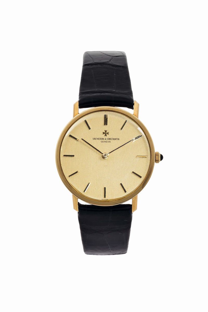 Vacheron&Constantin, Geneve, movement No. 631105, case No.453257, Ref. 7811.  Fine, thin, 18K yellow gold wristwatch with an 18K yellow gold AW buckle. Made in the 1960's.  - Auction Watches and Pocket Watches - Cambi Casa d'Aste