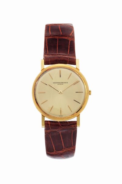 Vacheron&constantin, Geneve, Orologio da Polso, Piatto, in Oro Giallo 18k con Fibbia in Oro. Real...