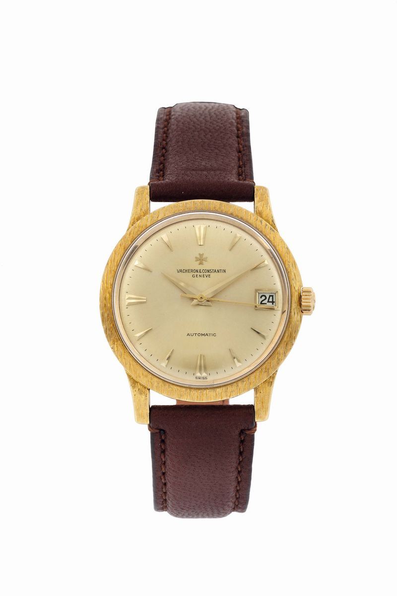 VACHERON&CONSTANTIN, Geneve, Automatic, BIRCH BARK, Ref. 63780. Very fine, self-winding, 18K yellow gold wristwatch with date. Made circa 1960  - Auction Watches and Pocket Watches - Cambi Casa d'Aste