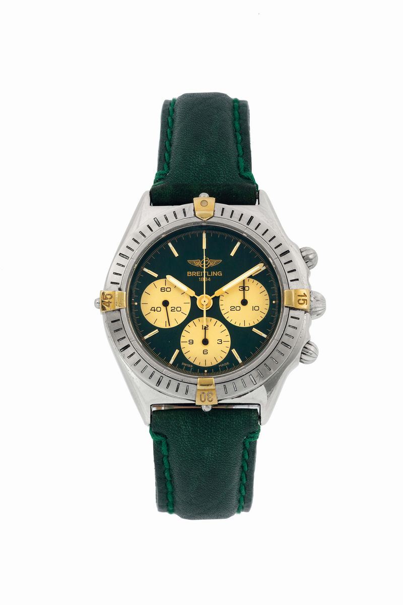 Breitling, Chrono Callisto, Special Edition for Japan Market, Ref. B11047. Fine, stainless steel and gold, water resistant wristwatch with original buckle. Made circa 1990  - Auction Watches and Pocket Watches - Cambi Casa d'Aste