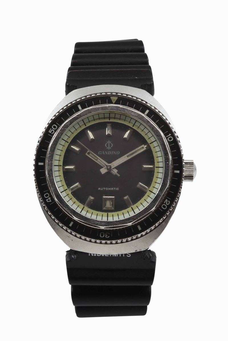 NIVADA, Grenchen, orologio da polso, impermeabile, automatico, con datario. Realizzato nel 1970 circa  - Auction Vintage, Jewels and Watches - Cambi Casa d'Aste