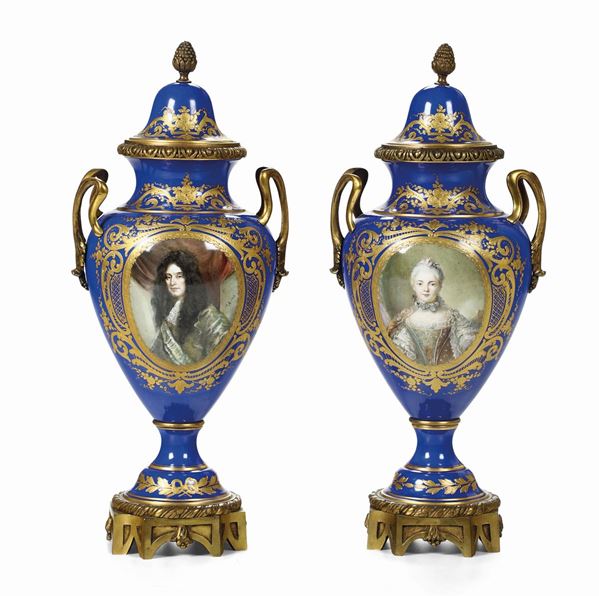 Coppia di vasi Francia, seconda metà del XIX secolo