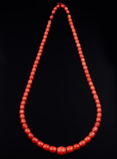 Collana in Corallo Aranciato