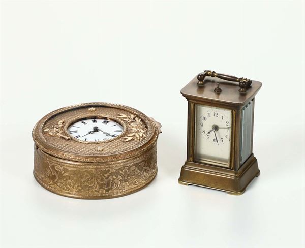 Lotto di un orologio inglese ed una officielle, XIX secolo
