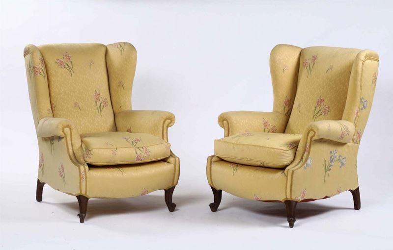 Coppia di poltrone imbottite  - Asta Asta a Tempo Antiquariato - I - Cambi Casa d'Aste