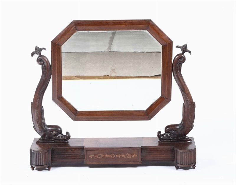 Psiche da tavolo intarsiata, XIX secolo  - Auction Fine Art - Cambi Casa d'Aste