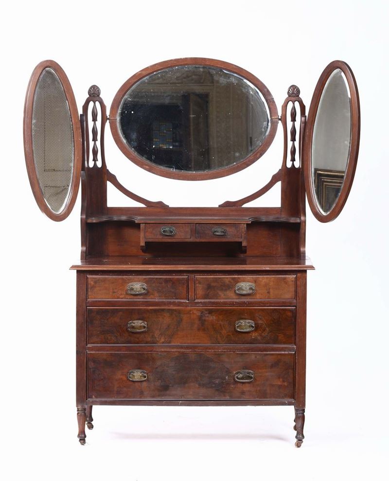 Cassettone con alzata, XIX secolo  - Auction Fine Art - Cambi Casa d'Aste