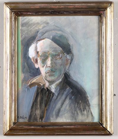 Arturo De Luca (sorrento 1885 - Genova 1971)autoritratto Dell'artista