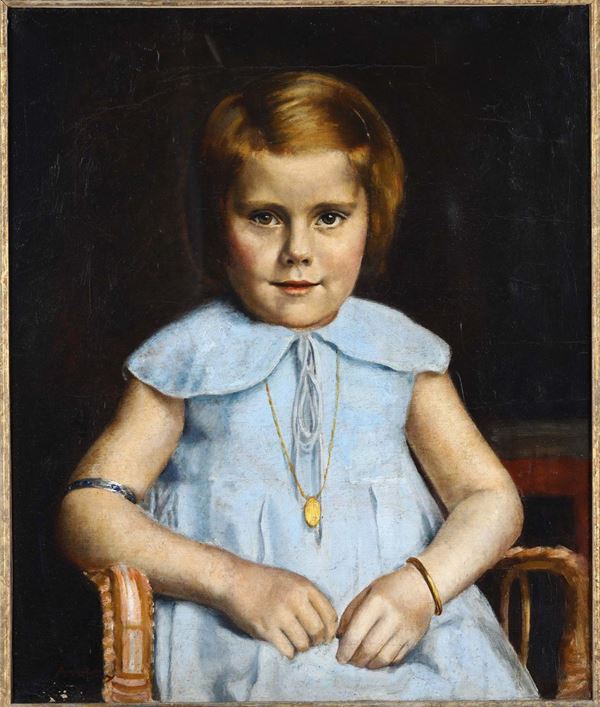 Anonimo del XX secolo Ritratto di bambina