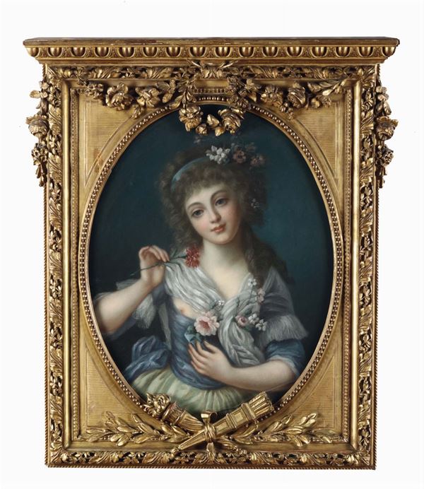 Pittore del XVIII-XIX secolo Ritratto femminile