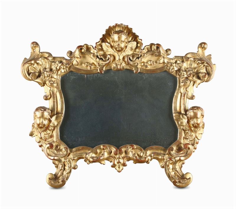 Cartagloria in legno intagliato e dorato, Toscana XIX secolo  - Auction Fine Art - Cambi Casa d'Aste