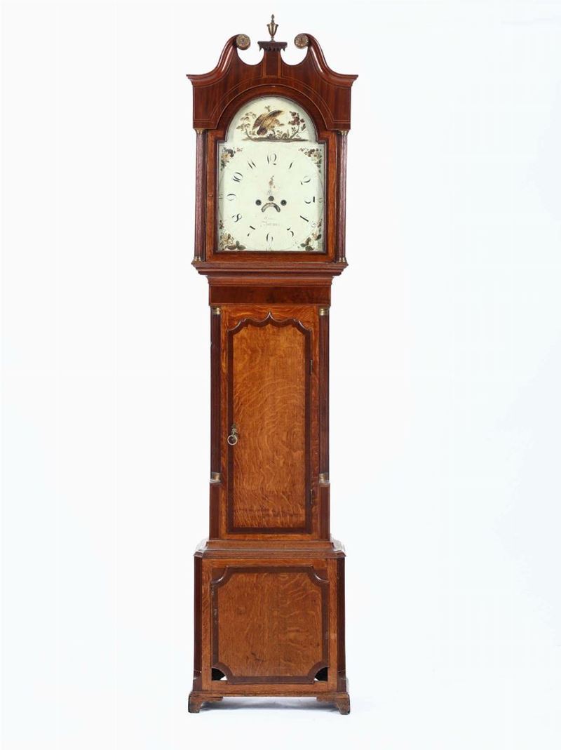 Pendola da terra, Inghilterra XIX secolo  - Auction Antiques - Time Auction - Cambi Casa d'Aste