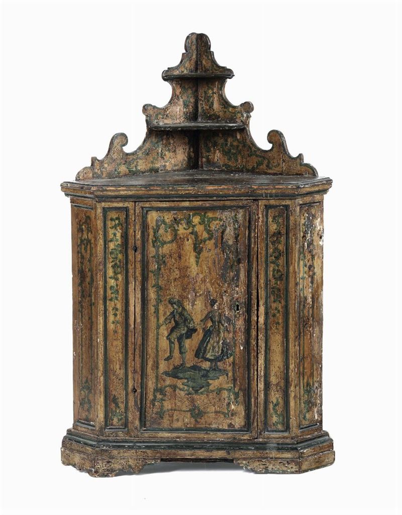 Angoliera in legno laccato, Venezia, XVIII secolo  - Auction Furniture | Cambi Time - Cambi Casa d'Aste