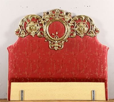 Testiera in Tessuto e Metallo Dorato, XIX Secolo