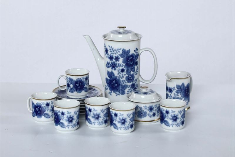 Servizio da caffè in porcellana, XX secolo  - Auction Timed Fine Art - I - Cambi Casa d'Aste
