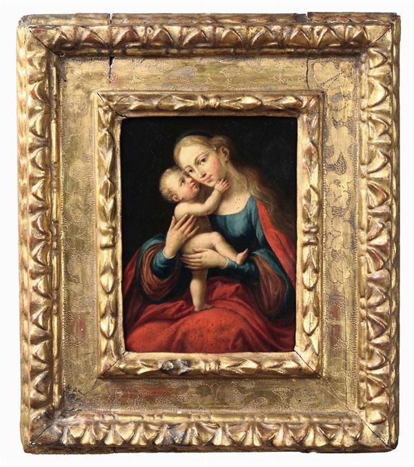 Scuola italiana del XVII secolo Madonna con Bambino