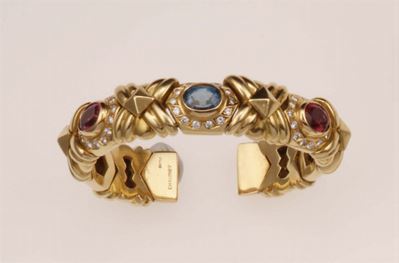 Chaumet. Bangle con Tormaline e Diamanti