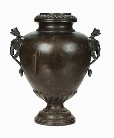 Vaso Biansato in Bronzo, XVIII-XIX Secolo