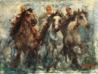 Julian Alden Weir (1852 - 1919)gran Prix, 1908