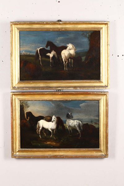 Christian Reder (1656-1729)horses Grazing