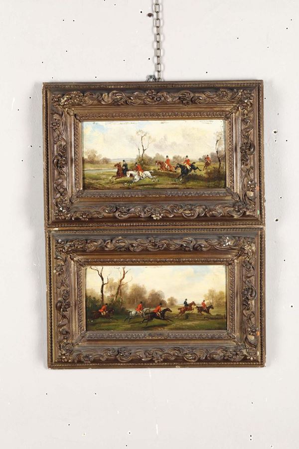 Robert Stone (1820 - 1870) Hunting scenes