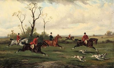Robert Stone (1820 - 1870)hunting Scenes