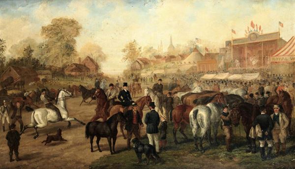 Edward Benjamin Herberte (1857 - 1893) An horse fair