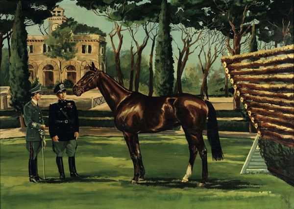 A. Azais Il cavallo Osoppo, 1980