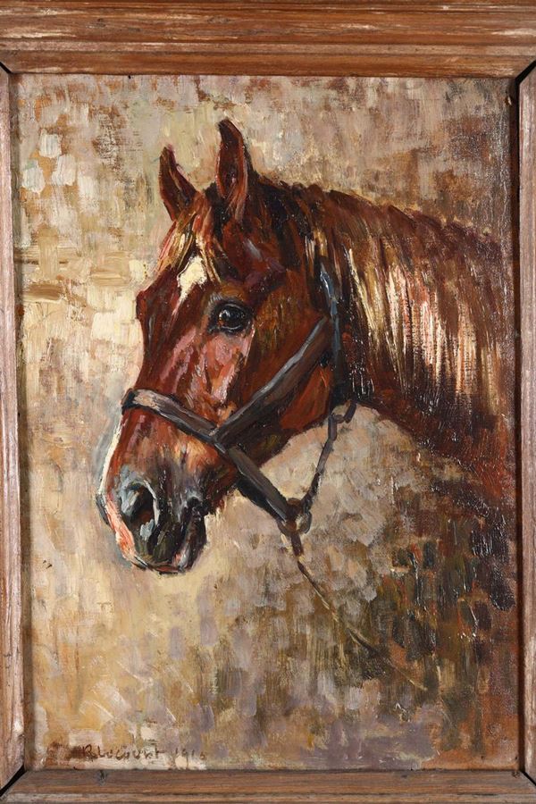 Raymond Louis Lecourt (1882 - 1946) Testa di cavallo