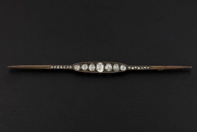 Rose-cut diamond, gold and silver brooch  - Auction Fine Jewels - Cambi Casa d'Aste