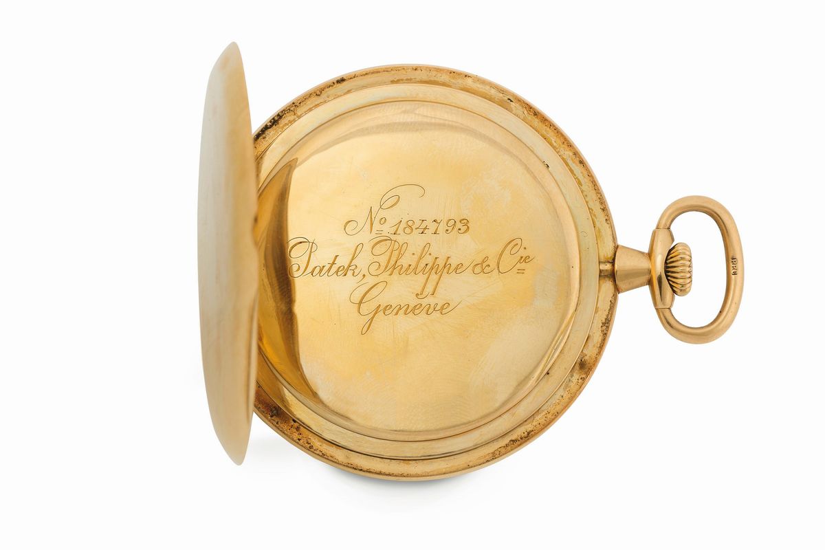 Patek Philippe, Geneve, Movimento No. 184793, Cassa No. 281976. Raro, Orologio da Tasca, Doppia C...