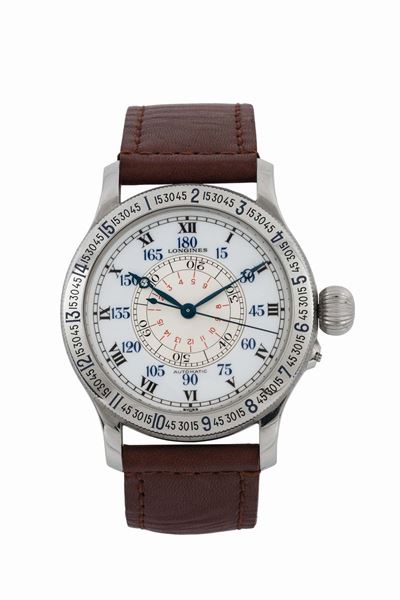 Longines, Lindbergh - Hour Angle Watch,ref. L26784112. Orologio da Polso, in Acciaio, Automatico ...