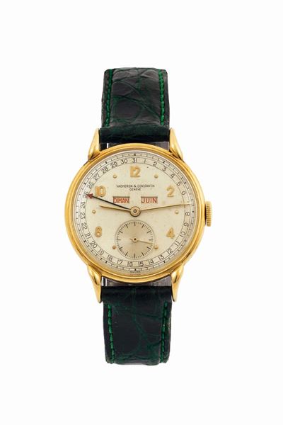 Vacheron & Constantin, Genève, Cassa No. 373738, Ref. 4240. Raro, Orologio da Polso, in Oro Giall...