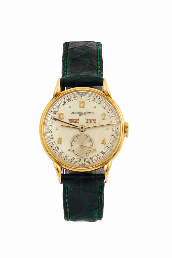 Vacheron & Constantin, Genève, case No. 373738, Ref. 4240. Extremely rare, 18K yellow gold wristwatch  [..]
