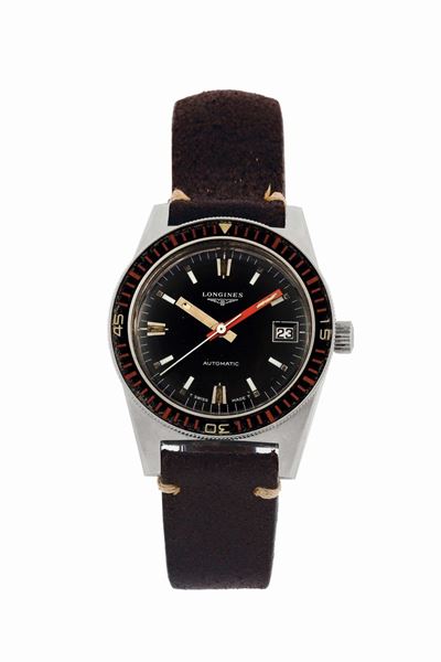 Longines, Sub, Cassa No. 302057. Orologio da Polso, Impermeabile, Automatico, con Datario. Realiz...