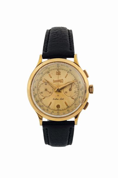 Eberhard, Extra Fort, Cassa No. 14007180. Orologio da Polso, in Oro Giallo 18k, Cronografo con Sc...