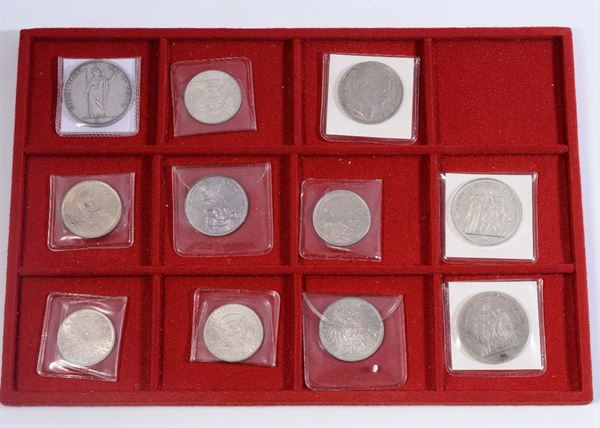 Lotto di medaglie e monete