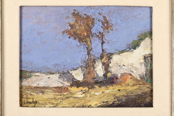 Mario Chianese (1928) Paesaggio montano