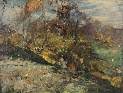 Vittorio Cavalleri (1860-1938)scorcio Montano